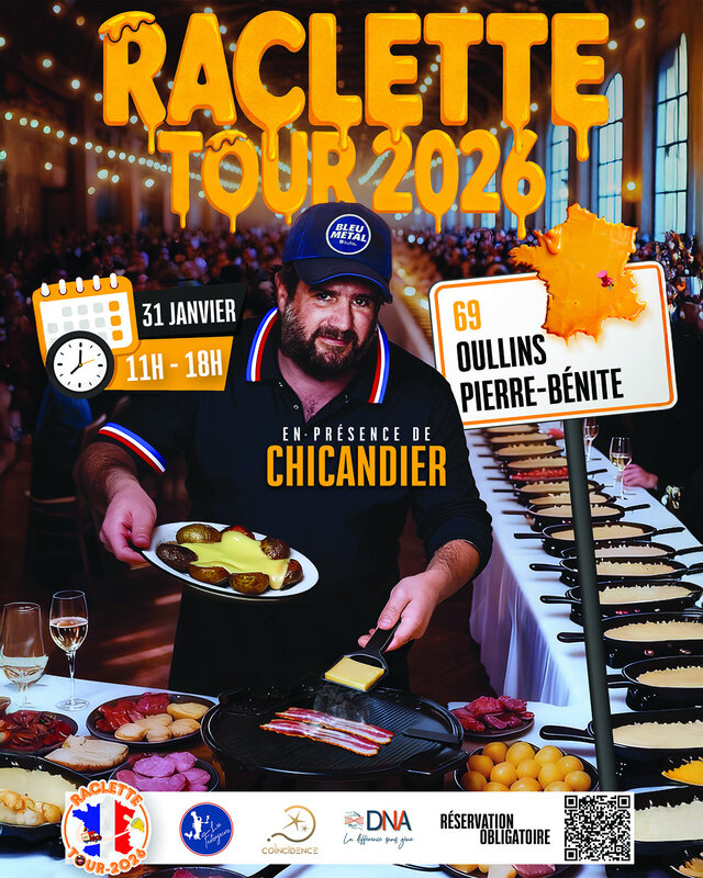 Raclette Géante - 31 janvier 2026 à Oullins avec Chicandier